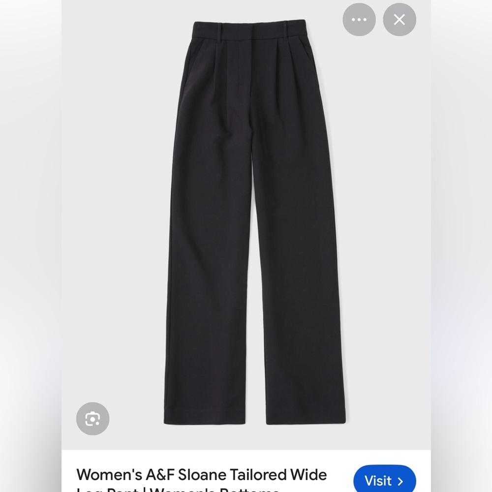 Abercrombie Sloane High Waist Wide Leg Pant